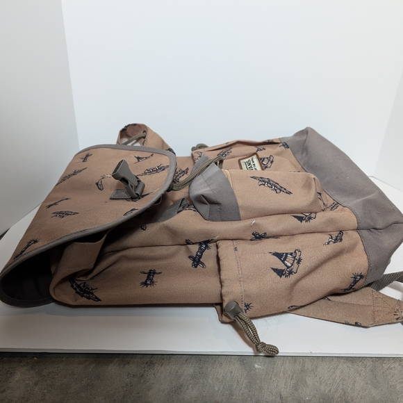 Vans Coyote Hills Tan Wampum Print Rucksack Backpack - Picture 3 of 7